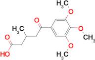 3-Methyl-5-oxo-5-(3,4,5-trimethoxyphenyl)valeric acid