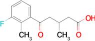 5-(3-Fluoro-2-methylphenyl)-3-methyl-5-oxovaleric acid