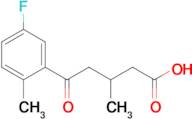 5-(5-Fluoro-2-methylphenyl)-3-methyl-5-oxovaleric acid