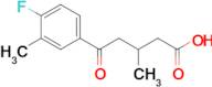 5-(4-Fluoro-3-methylphenyl)-3-methyl-5-oxovaleric acid