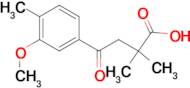 2,2-Dimethyl-4-(3-methoxy-4-methylphenyl)-4-oxobutyric acid