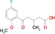 5-(5-Fluoro-2-methoxyphenyl)-3-methyl-5-oxovaleric acid