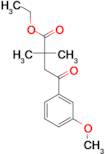 ethyl 2,2-dimethyl-4-(3-methoxyphenyl)-4-oxobutyrate