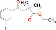 ethyl 2,2-dimethyl-4-(3-fluorophenyl)-4-oxobutyrate