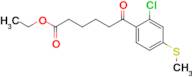 Ethyl 6-(2-Chloro-4-(methylthio)phenyl)-6-oxohexanoate