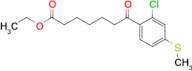 Ethyl 7-(2-Chloro-4-(methylthio)phenyl)-7-oxoheptanoate