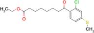 Ethyl 8-(2-Chloro-4-(methylthio)phenyl)-8-oxooctanoate