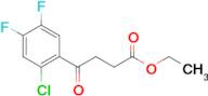 Ethyl 4-(2-Chloro-4,5-difluorophenyl)-4-oxobutanoate