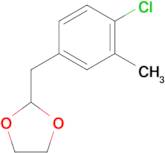 4-Chloro-3-methyl (1,3-dioxolan-2-ylmethyl)benzene