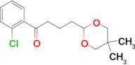 2'-chloro-4-(5,5-dimethyl-1,3-dioxan-2-yl)butyrophenone