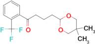 4-(5,5-dimethyl-1,3-dioxan-2-yl)-2'-trifluoromethylbutyrophenone