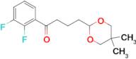 2',3'-difluoro-4-(5,5-dimethyl-1,3-dioxan-2-yl)butyrophenone