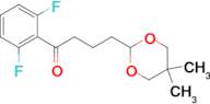 2',6'-difluoro-4-(5,5-dimethyl-1,3-dioxan-2-yl)butyrophenone
