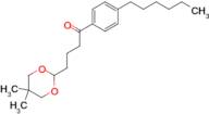 4-(5,5-dimethyl-1,3-dioxan-2-yl)-4'-hexylbutyrophenone