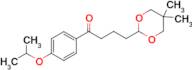 4-(5,5-dimethyl-1,3-dioxan-2-yl)-4'-isopropoxybutyrophenone