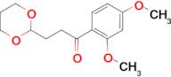 2',4'-dimethoxy-3-(1,3-dioxan-2-yl)propiophenone