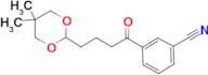 3'-cyano-4-(5,5-dimethyl-1,3-dioxan-2-yl)butyrophenone