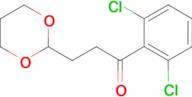 2',6'-dichloro-3-(1,3-dioxan-2-yl)propiophenone