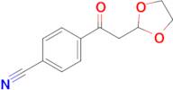 1-(4-Cyano-phenyl)-2-(1,3-dioxolan-2-yl)-ethanone