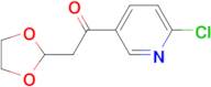 1-(6-Chloro-pyridin-3-yl)-2-(1,3-dioxolan-2-yl)-ethanone