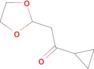 1-Cyclopropyl-2-(1,3-dioxolan-2-yl)-ethanone