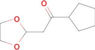 1-Cyclopentyl-2-(1,3-dioxolan-2-yl)-ethanone