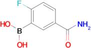 (5-Carbamoyl-2-fluorophenyl)boronic acid