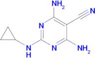 4,6-Diamino-2-(cyclopropylamino)pyrimidine-5-carbonitrile