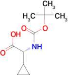 (R)-2-((tert-Butoxycarbonyl)amino)-2-cyclopropylacetic acid