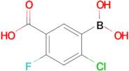 5-Borono-4-chloro-2-fluorobenzoic acid