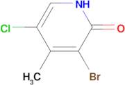 3-Bromo-5-chloro-4-methylpyridin-2-ol