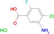 5-Amino-4-chloro-2-fluorobenzoic acidhydrochloride