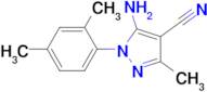 5-Amino-1-(2,4-dimethylphenyl)-3-methyl-1H-pyrazole-4-carbonitrile