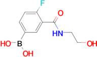 (4-Fluoro-3-((2-hydroxyethyl)carbamoyl)phenyl)boronic acid