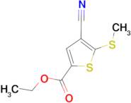Ethyl 4-cyano-5-(methylthio)thiophene-2-carboxylate