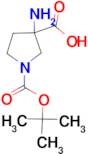 3-Amino-1-(tert-butoxycarbonyl)pyrrolidine-3-carboxylic acid