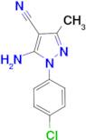 5-Amino-1-(4-chlorophenyl)-3-methyl-1H-pyrazole-4-carbonitrile