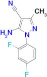 5-Amino-1-(2,4-difluorophenyl)-3-methyl-1H-pyrazole-4-carbonitrile