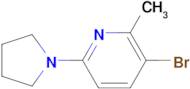 3-Bromo-2-methyl-6-(pyrrolidin-1-yl)pyridine