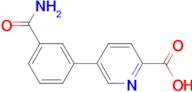 5-(3-Carbamoylphenyl)picolinic acid