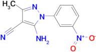 5-Amino-3-methyl-1-(3-nitrophenyl)-1H-pyrazole-4-carbonitrile
