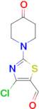 4-Chloro-2-(4-oxopiperidin-1-yl)thiazole-5-carbaldehyde