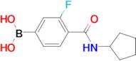 (4-(Cyclopentylcarbamoyl)-3-fluorophenyl)boronic acid
