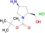 (2S,4S)-tert-Butyl 4-amino-2-(hydroxymethyl)pyrrolidine-1-carboxylatehydrochloride