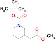 tert-Butyl 3-(2-methoxy-2-oxoethyl)piperidine-1-carboxylate