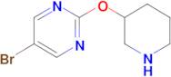 5-Bromo-2-(piperidin-3-yloxy)pyrimidine