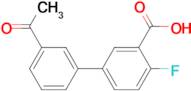 3'-Acetyl-4-fluoro-[1,1'-biphenyl]-3-carboxylic acid