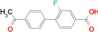 4'-Acetyl-2-fluoro-[1,1'-biphenyl]-4-carboxylic acid