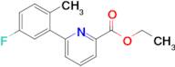 Ethyl 6-(5-fluoro-2-methylphenyl)picolinate