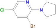 3-Bromo-5-chloro-2-(pyrrolidin-1-yl)pyridine